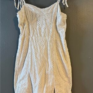 White Eyelet Women's Dress